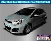 10510 KİA YENİ RİO HB KROM FAR ÇERÇEVESİ KİA YENİ RİO HB AKSESUARLARI
