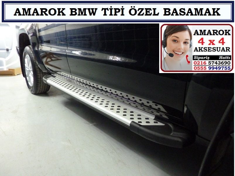 SGL-451-5A AMAROK BMW TİPİ YAN BASAMAK GRİ AMAROK AKSESUARLARI