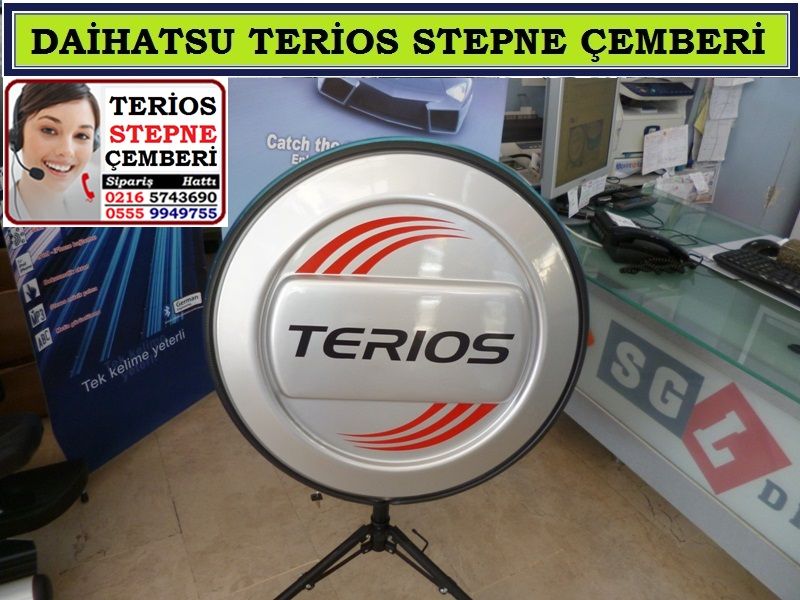 SGL01 TERİOS KROM STEPNE ÇEMBERİ LOGOLU DAİHATSU TERİOS AKSESUARLARI