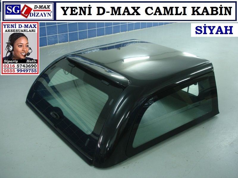 ISUZU YENİ D-MAX CAMLI KABİN SİYAH D-MAX AKSESUARLARI