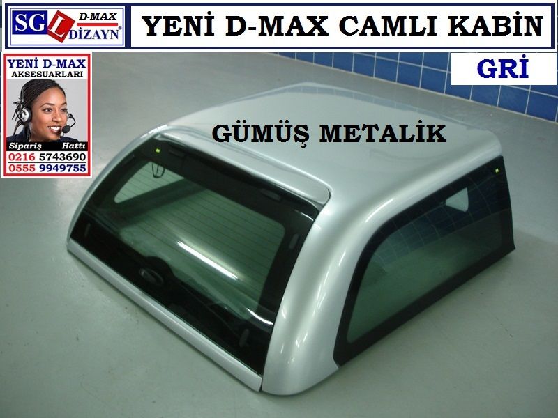 ISUZU YENİ D-MAX CAMLI KABİN GRİ D-MAX AKSESUARLARI