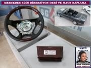 MERCEDES E200 DİREKSİYON DERİ VE MAUN KAPLAMA MRC E200 AKSESUARLARI