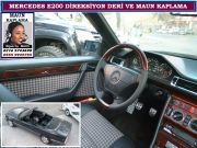 MERCEDES E200 DİREKSİYON DERİ VE MAUN KAPLAMA MRC E200 AKSESUARLARI
