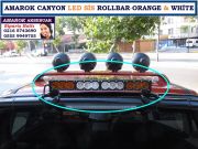 AMAROK CANYON LED SİS FARI ROLLBAR ORANGE WHİTE AMAROK CANYON BAKIR TURUNCU AKSESUARLARI