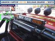 AMAROK CANYON LED SİS FARI ROLLBAR ORANGE WHİTE AMAROK CANYON BAKIR TURUNCU AKSESUARLARI