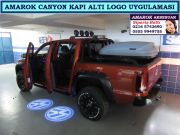 AMAROK CANYON KAPI ALTI LOGO AYDINLATMA AMAROK CANYON BAKIR TURUNCU AKSESUARLARI