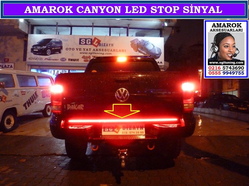 AMAROK CANYON LED STOP VE SİNYAL AMAROK CANYON BAKIR TURUNCU AKSESUARLARI