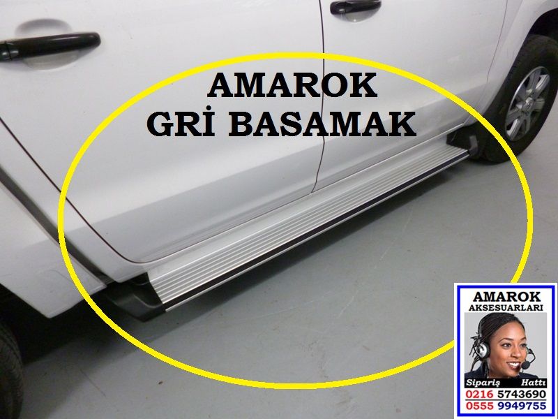 SGL-451-5I AMAROK GRİ YAN BASAMAK YÜKSEK AMAROK AKSESUARLARI