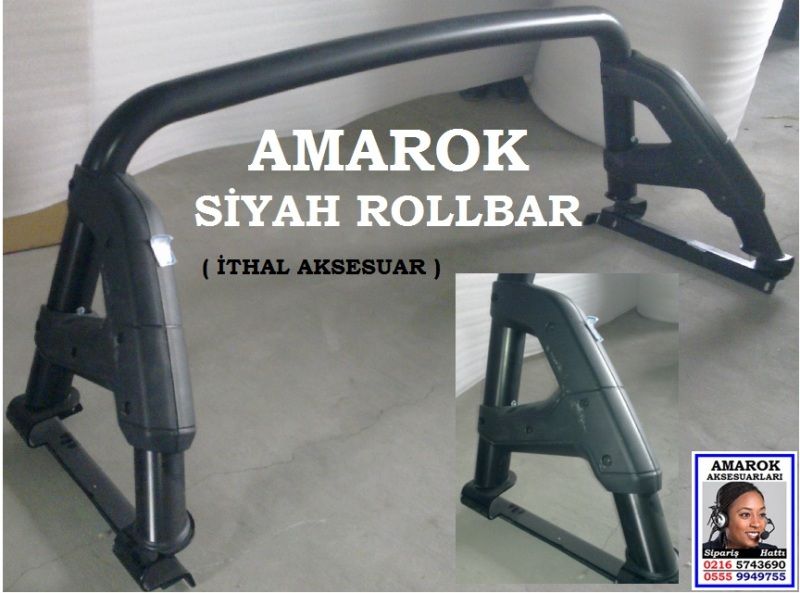 AMAROK ORJİNAL ROLLBAR İTHAL SİYAH AMAROK AKSESUARLARI