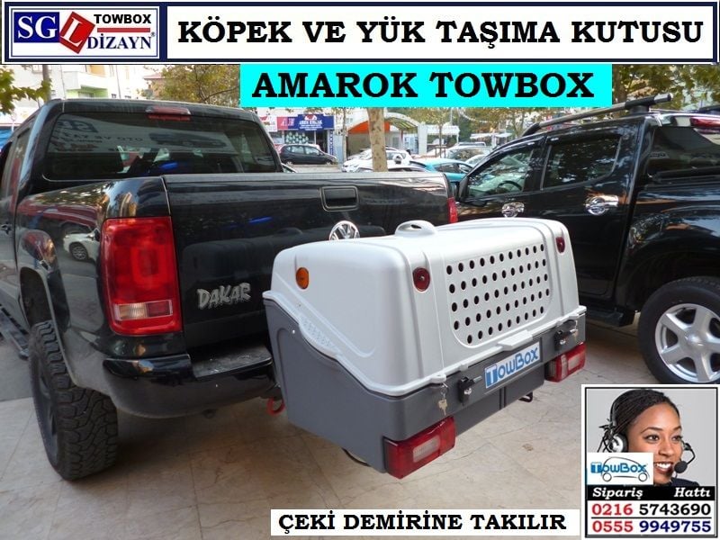SGL-TOWBOX-V1-451 AMAROK TOWBOX V1 ÇEKİ DEMİRİNE TAKILAN KÖPEK VE YÜK TAŞIMA KUTUSU