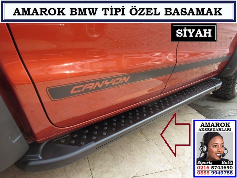 SGL-451-5B AMAROK BMW TİPİ YAN BASAMAK SİYAH AMAROK AKSESUARLARI