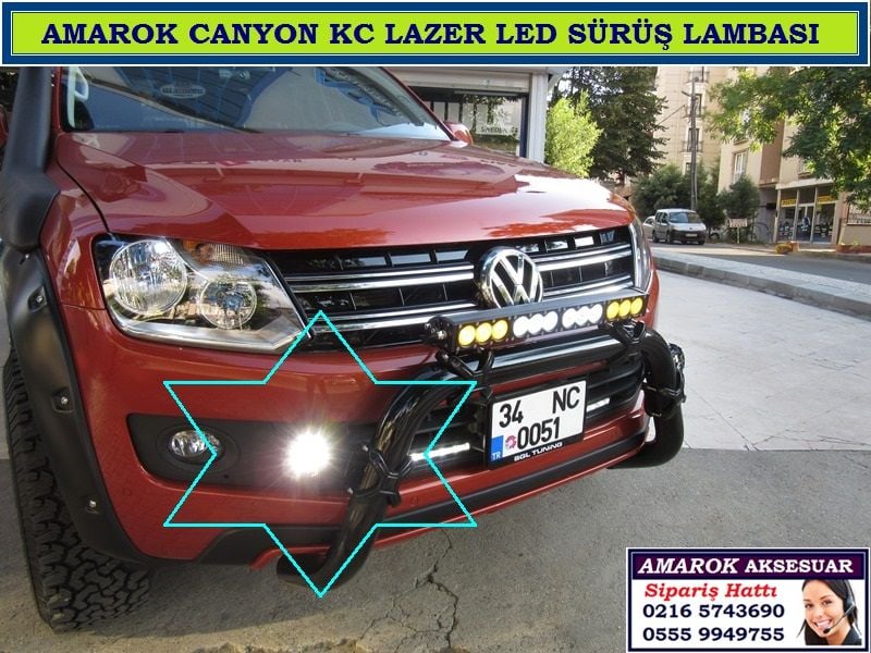 AMAROK CANYON KC LED SPOT SİS FARI AMAROK CANYON BAKIR TURUNCU AKSESUARLARI