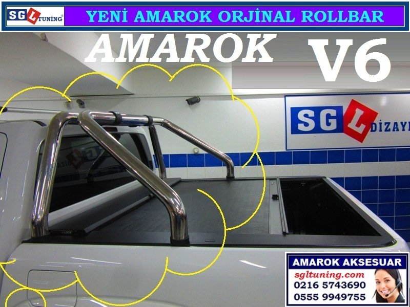 YENİ AMAROK V6 ORJİNAL ROLLBAR AMAROK V6 AKSESUARLARI SGL TUNİNG