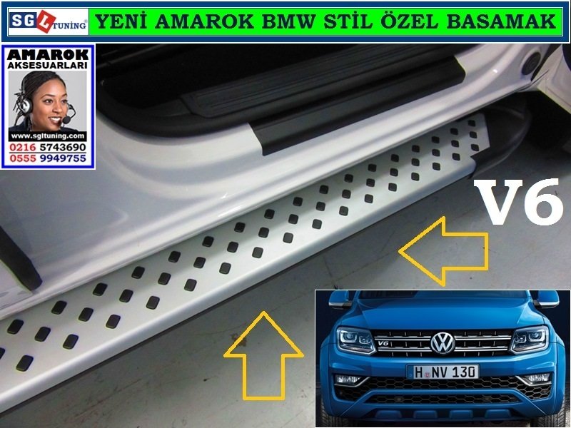 SGL-451-5A-1 YENİ AMAROK V6 BMW TİPİ BASAMAK AMAROK V6 AKSESUARLARI SGL