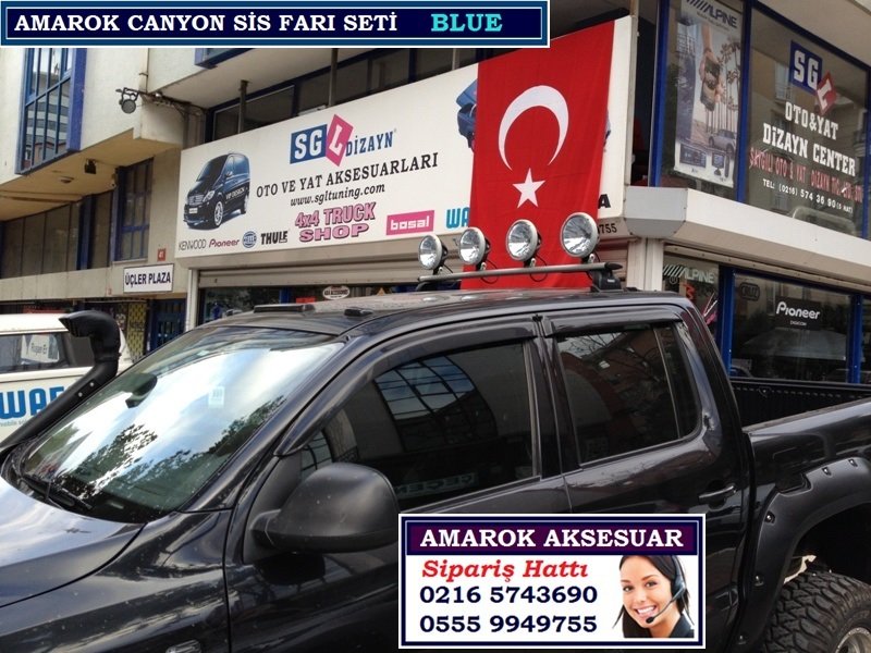 AMAROK AKSESUARLARI AMAROK CANYON SİS FARI SETİ WİNG BAR BLUE SGL