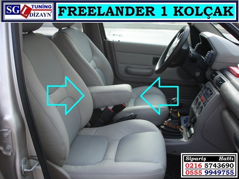 SGL-24104 FREELANDER 1 KOLÇAK GRİ DERİ FREELANDER 1 AKSESUARLARI