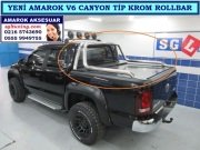 V6-S-1-8 YENİ AMAROK V6 CANYON TİP KROM ROLLBAR AMAROK AKSESUARLARI SGL