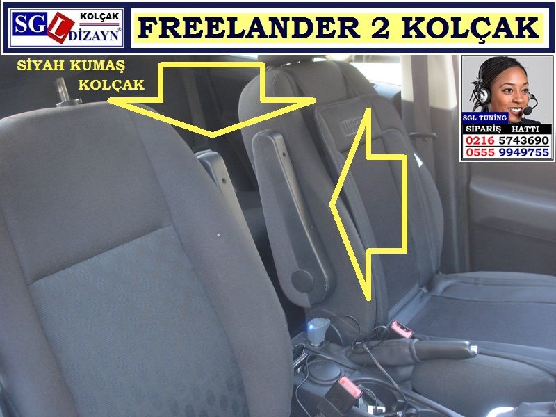 SGL-24108.4 FREELANDER 2 KOLÇAK SİYAH KUMAŞLI İTHAL AYARLI FREELANDER 2 AKSESUARLARI