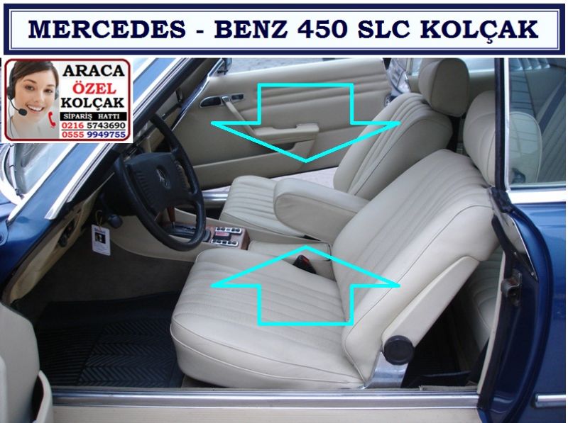 SGL-27100 MERCEDES 450 SLC DERİ KOLÇAK 450 SLC AKSESUARLARI
