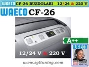 Karavan Buzdolabı CF-26 (12/24/220v) Waeco CoolFreeze Soğutucu - Derin Dondurucu CF-26 (Kompresörlü)