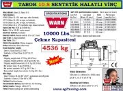 TABOR 10-S VİNÇ SENTETİK HALATLI 10000 lbs 4536 kg ÇEKME KAPASİTESİ