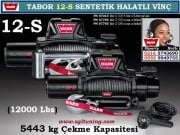 TABOR 12-S VİNÇ SENTETİK HALATLI 12000 lbs 5443 kg ÇEKME KAPASİTESİ