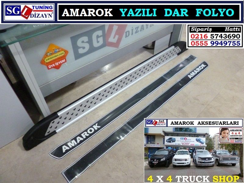 AMAROK YAZILI DAR FOLYO AMAROK AKSESUARLARI