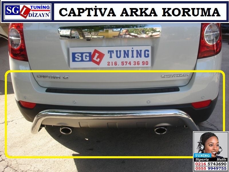 SGL30 CAPTİVA KROM ARKA TAMPON KORUMASI CAPTİVA AKSESUARLARI