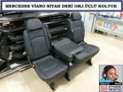 VİANO ÜÇLÜ KOLTUK SİYAH DERİ ORJİNAL