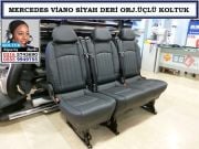 VİANO ÜÇLÜ KOLTUK SİYAH DERİ ORJİNAL