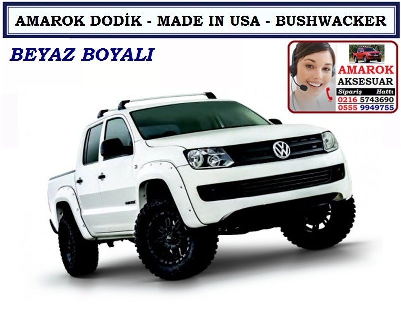 AMAROK DODİK BEYAZ BOYALI BUSHWACKER FENDER FLARES