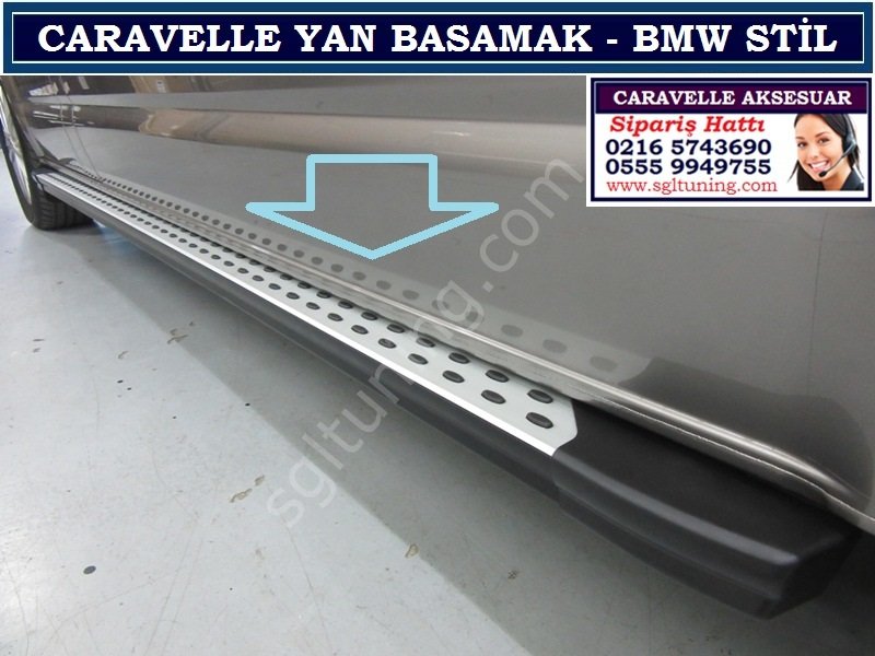 CARAVELLE BASAMAK BMW STİL GRİ CARAVELLE AKSESUARLARI