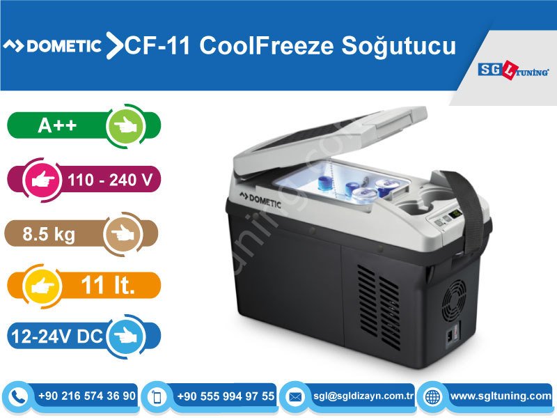 Dometic & Waeco CF-11 CoolFreeze 11 lt. Kompresörlü Soğutucu