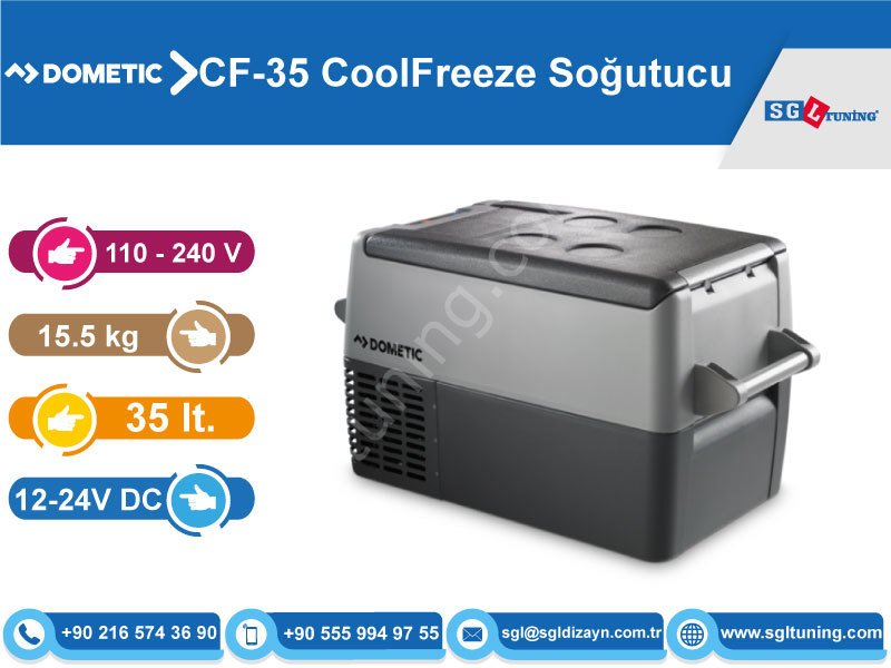 Dometic & Waeco CF-35 CoolFreeze 35 lt. Kompresörlü Soğutucu