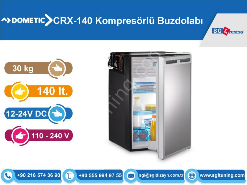 Dometic & Waeco CRX-140 Kompresörlü Buzdolabı