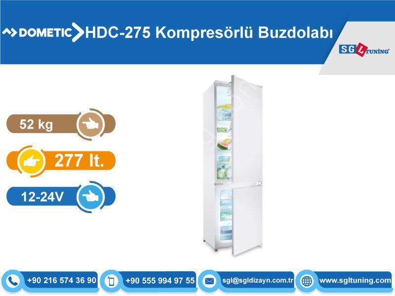 Dometic & Waeco HDC-275 Kompresörlü Buzdolabı