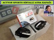 10515 SSANGYONG ACTYON SPORTS SİNYALLİ AYNA KAPAĞI SİYAH SSANGYONG ACTYON SPORTS AKSESUARLARI