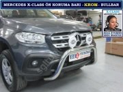 X-CLASS ÖN KORUMA BARI KROM BULL BAR MERCEDES X-CLASS AKSESUARLARI