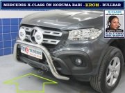 X-CLASS ÖN KORUMA BARI KROM BULL BAR MERCEDES X-CLASS AKSESUARLARI