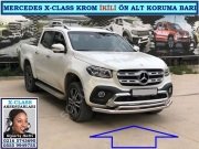 X-CLASS KROM İKİLİ ÖN ALT KORUMA BARI MERCEDES X-CLASS AKSESUARLARI