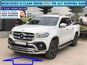 X-CLASS KROM İKİLİ ÖN ALT KORUMA BARI MERCEDES X-CLASS AKSESUARLARI