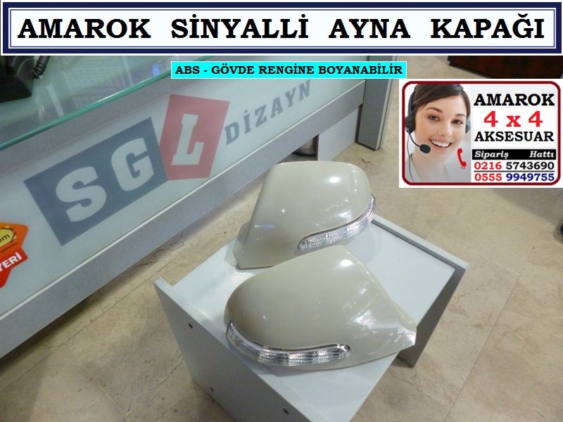 AMAROK SİNYALLİ AYNA KAPAĞI ABS AMAROK AKSESUARLARI