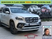 X-CLASS KROM TEKLİ ÖN ALT KORUMA BARI MERCEDES X-CLASS AKSESUARLARI