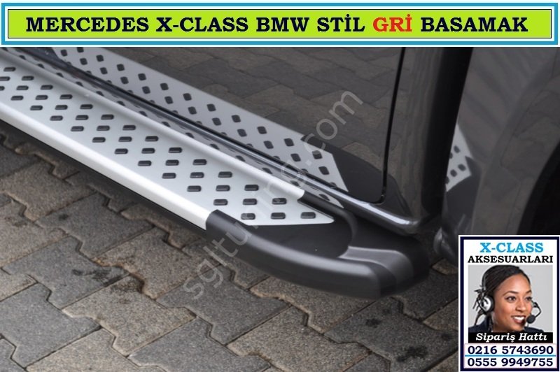 X-CLASS BMW STİL GRİ YAN BASAMAK X-CLASS AKSESUARLARI