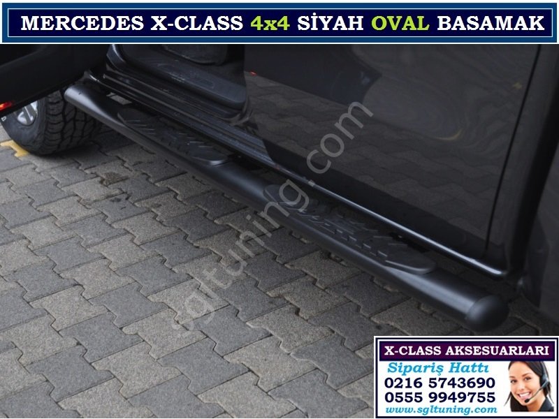 X-CLASS 4X4 SİYAH OVAL YAN BASAMAK X-CLASS AKSESUARLARI