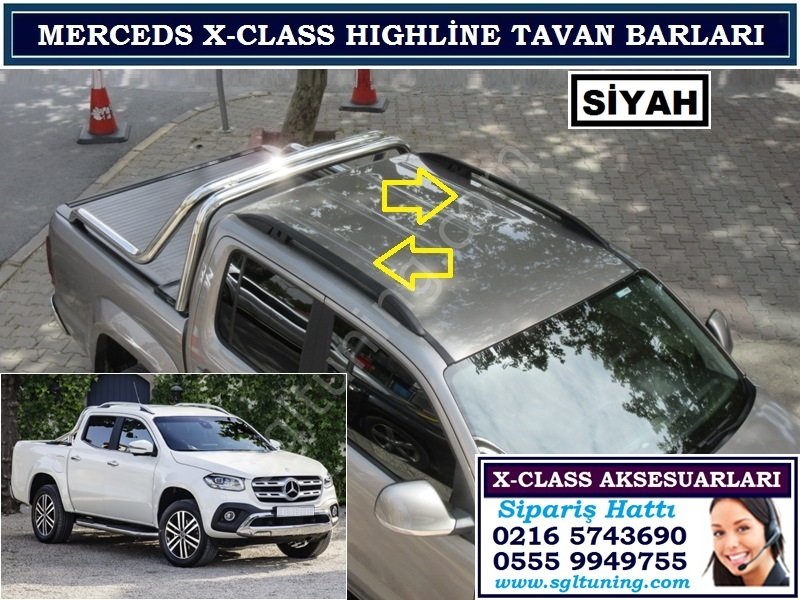 X-CLASS HİGHLİNE SİYAH TAVAN BARI X-CLASS AKSESUARLARI