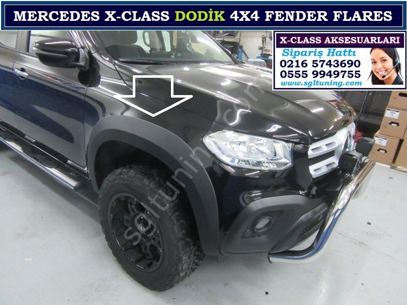 X-CLASS DODİK 4X4 FENDER FLARES X-CLASS AKSESUARLARI