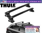 Audi A4 sedan Thule 7105-5027 ve 7113 siyah Wingbar seti