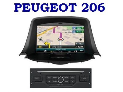 PEUGEOT 206 DVD VE NAVİGASYON SİSTEMİ CYCLONE