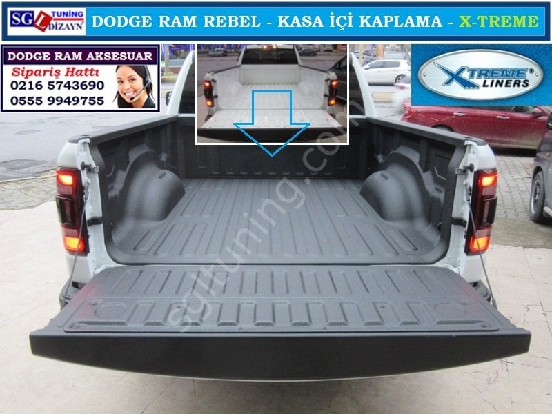 DODGE RAM REBEL KASA İÇİ KAPLAMA X-TREME LINERS DODGE RAM REBEL AKSESUARLARI SGL TUNİNG